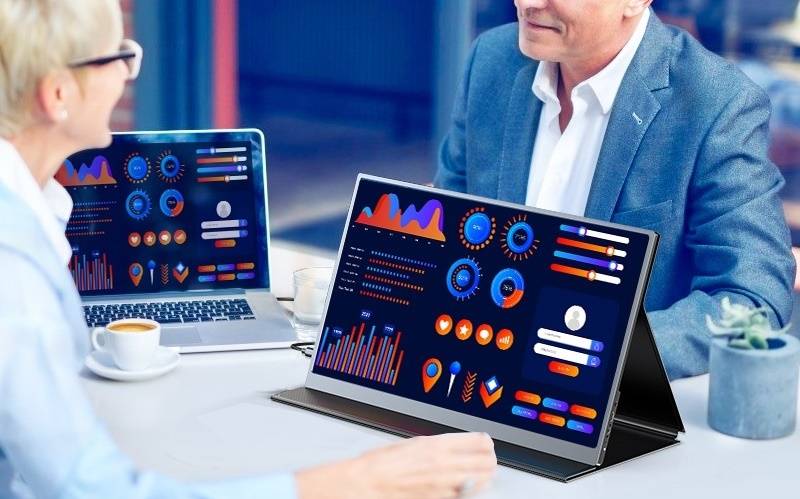 Qled Monitor Travel Screen 1080p 15.6 Inch | UPERFECT